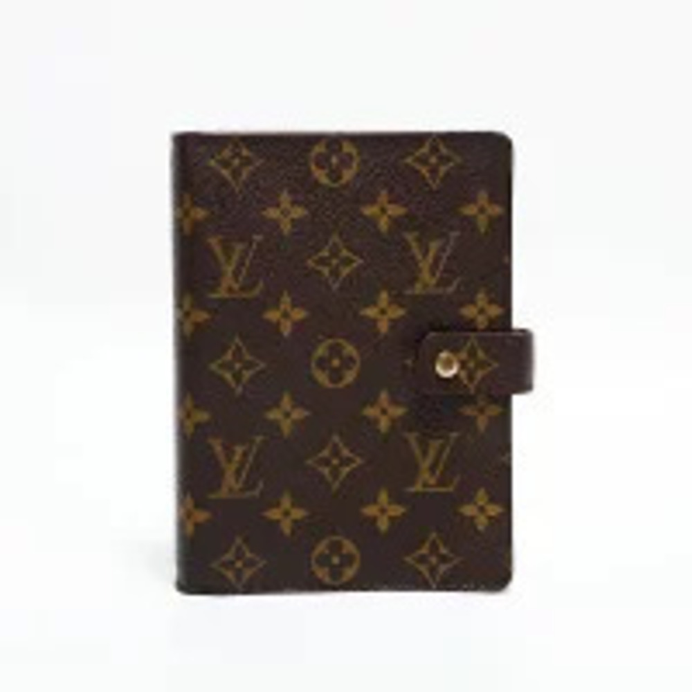 Louis Vuitton Monogram Agenda Notebook Cover Accessories Brown